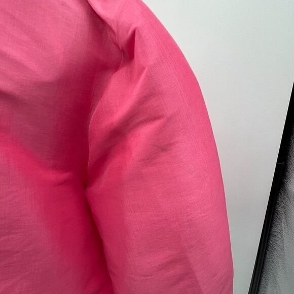 Kika Vargas L Pink Shimmer Scallop Pocket Jacket - Picture 7 of 16
